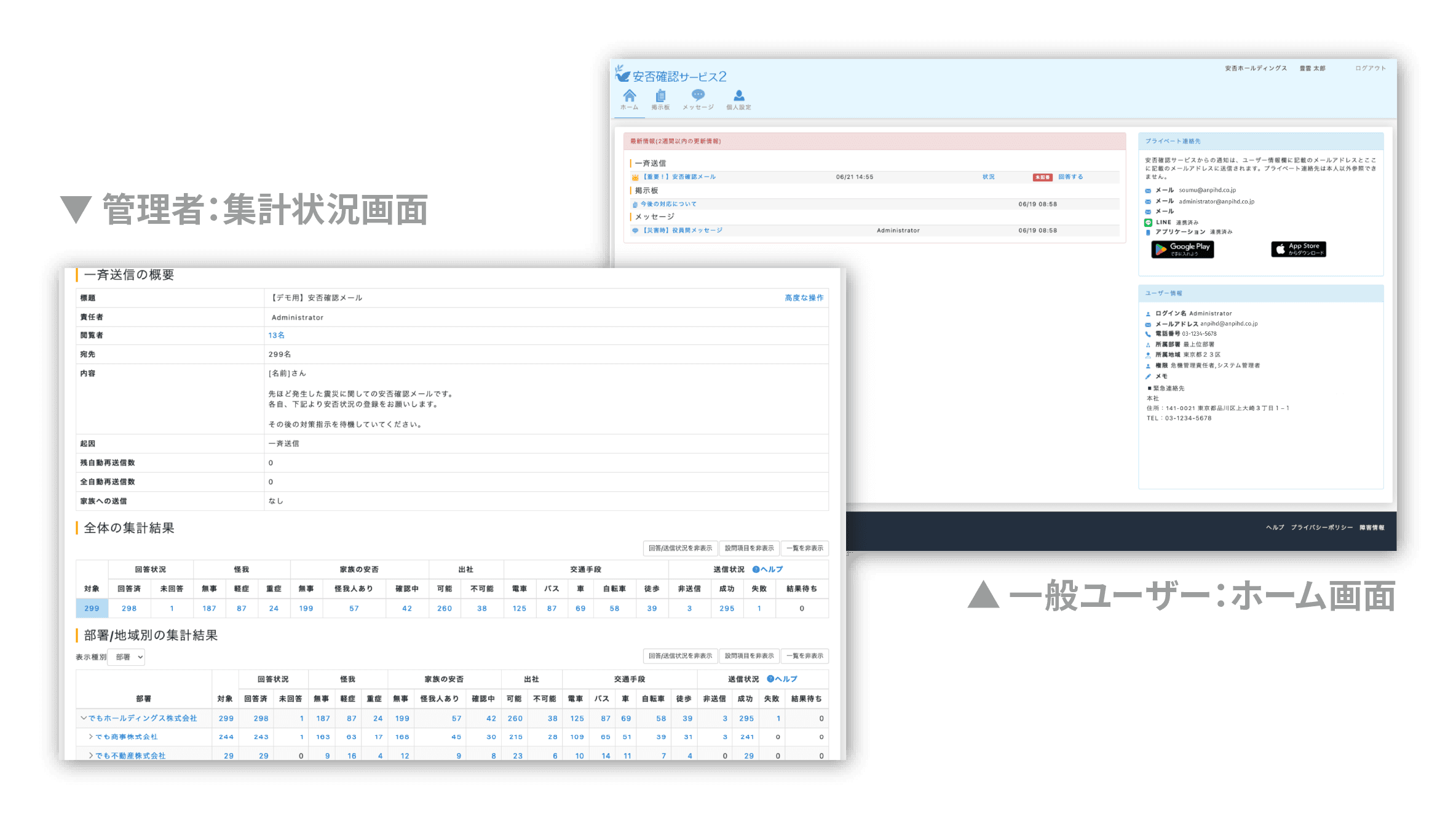 シンプルな操作画面でかんたんに操作ができる